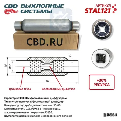 Стронгер с перфорированным диффузором CBD