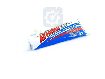 Автогерметик (11225-60-100) силиконовый, термостойкий (серый, 60 гр.) |100| АВТОСИЛ