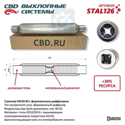 Стронгер с перфорированным диффузором CBD