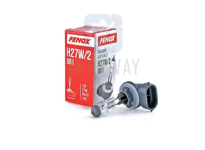 Лампа галогенная (BH2000) H27W/2, 12V, 27W, PGJ13, 3000K FENOX