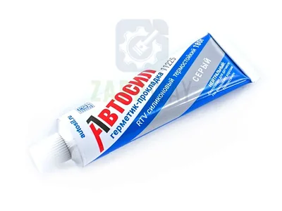 Автогерметик (11225-180) силиконовый, термостойкий (серый, 180 гр.) |36| АВТОСИЛ