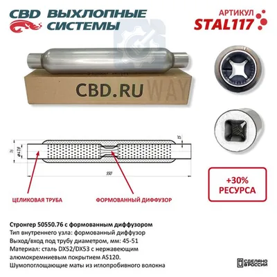 Стронгер с перфорированным диффузором CBD
