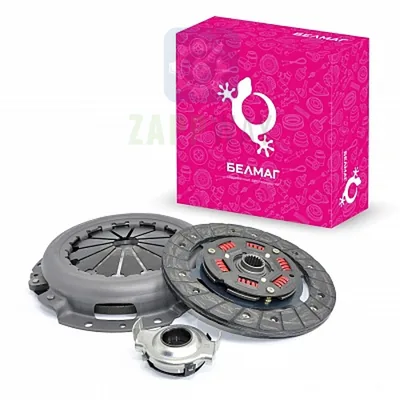 Сцепление в сборе ВАЗ 2170 (диск нажимной, диск ведомый, выжимной подшипник) БелМаг
