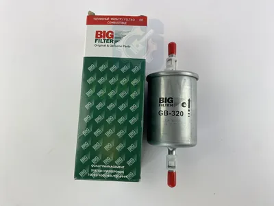 Топливный фильтр (нерж.) BIG Filter 1.6 штуцер Lada 2104-2107, Samara, 110, Granta, Kalina, Priora, Niva