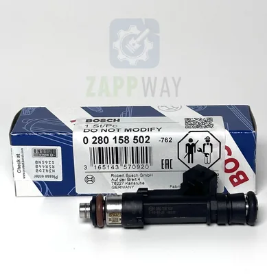 Форсунки топливные 2110 двиг.: 1,5л (металлическая рампа) "502" Bosch