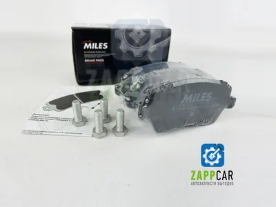 Колодки тормозные передние (смесь Low-Metallic) Miles - Largus, Vesta, Duster 2WD,  Kaptur 2WD, Nissan Note, Micra (K12) (oem: TRW GDB3332)