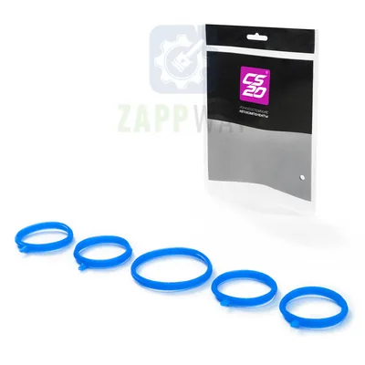 Комплект прокладок впускного модуля E-GAS (компл.: 5шт) 1118, 2112, 2170 (синий силикон) "PROFI" CS20