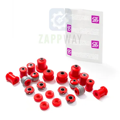 Комплект сайлентблоков и втулок 2170 (красный полиуретан) (состоит из: CS06077,CS06825,CS06233,CS06812,CS06092,CS06811,CS06833,CS06820) "DRIVE" CS20