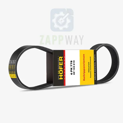 Ремень генератора VESTA, XRAY, PRIORA (после 2018, без конд.) 6PK778 Hofer