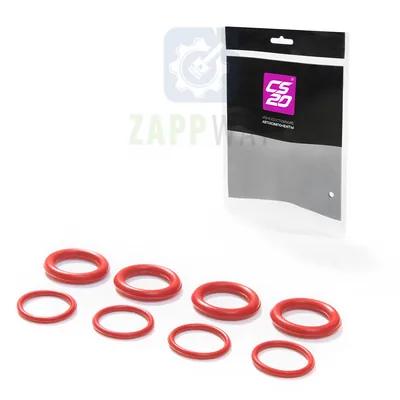 Кольцо уплотнительное свечного колодца (компл: 8шт) 2112 (красный силикон) "DRIVE" CS20