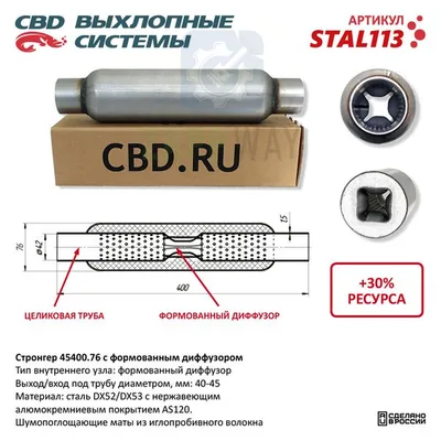 Стронгер с перфорированным диффузором CBD