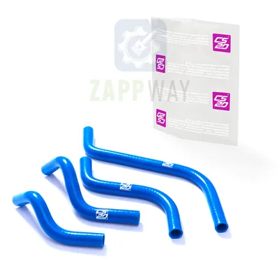 Комплект патрубков отопителя (компл.: 4шт.) 2108 (синий силикон) "PROFI" CS20