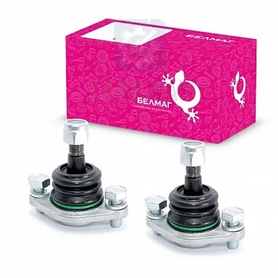 Комплект шаровых опор ВАЗ 2110 "Конвейерная" (2 шт.) с крепежом БелМаг