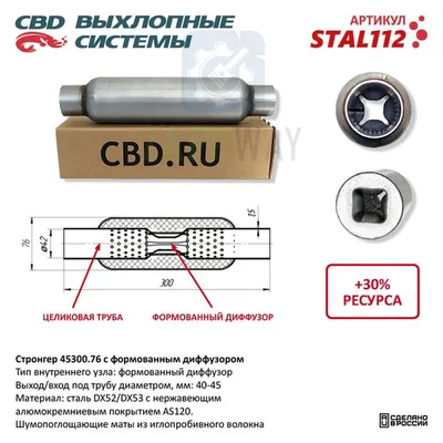 Стронгер с перфорированным диффузором CBD