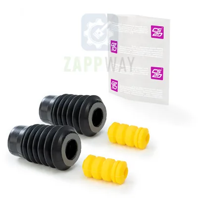 Отбойник + пыльник передней стойки 2110, 2170 (желтый полиуретан +черный пыльник) "COMFORT" CS20