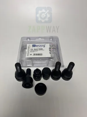 Болты колесные секретные черные (штамп. диск) 2108 HERZOG