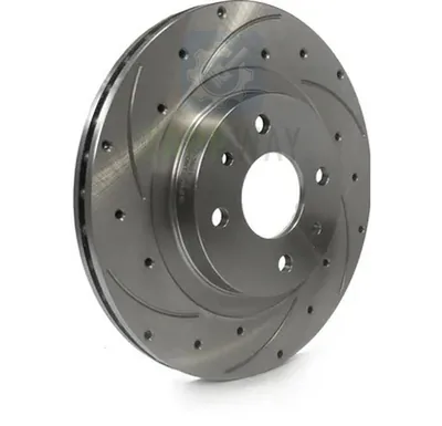 Тормозные диски 2110 (насечки+перфорация, вент., R13) "EUROSPORT" Alnas