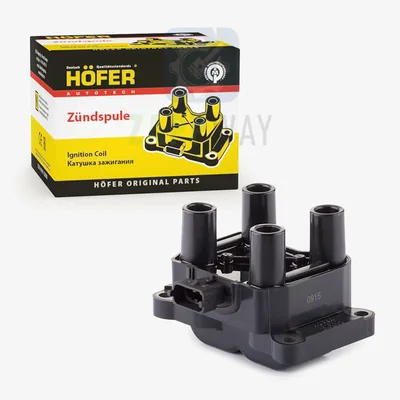 Катушка зажигания 2111 4-х выводная. (двиг.: 1,6л., 8кл.) Hofer