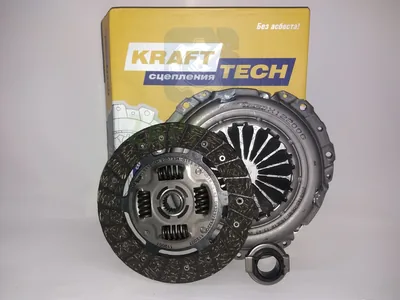 Сцепление в сборе (тросиковая КПП, с подшипником) 2170, 2190, КАЛИНА 2 KraftTech