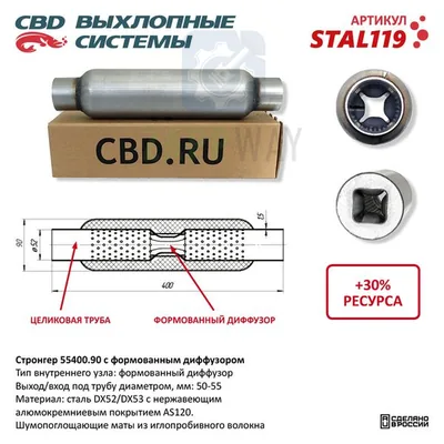 Стронгер с перфорированным диффузором CBD
