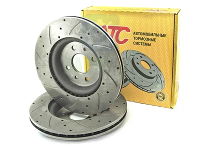 Диск тормозной передний Kalina (АТС 11186-05) R15, вент., перф., проточ. (2 шт) АТС