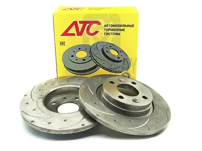 Диски тормозные передние Renault Logan (АТС 2414-05) перф. (2 шт) АТС