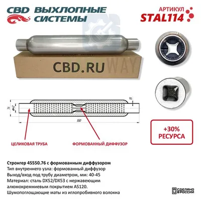 Стронгер с перфорированным диффузором CBD