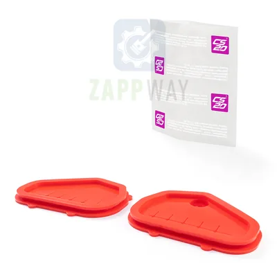 Заглушка проемов рулевых тяг 1118, 2190 (красный силикон) "DRIVE" CS20