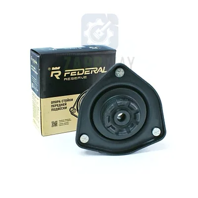 Опора стойки передней подвески Priora 2170.2902821.01 с отбортовкой (черная) |8| Federal Reserve