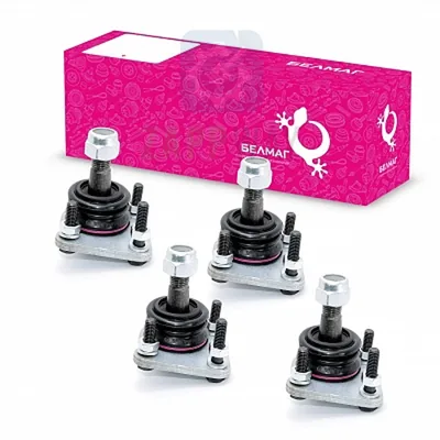 Комплект шаровых опор ВАЗ 2123 "Конвейерная" (4 шт.) с крепежом БелМаг