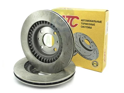 Диски тормозные передние вентиляция (2 шт) АТС