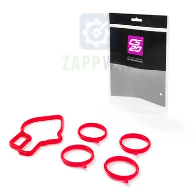 Комплект прокладок впускного модуля (компл.: 5шт) 1118, 2112, 2170 (красный силикон) "DRIVE" CS20