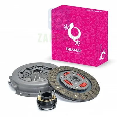Сцепление в сборе ВАЗ 2123 усиленное (диск нажимной, диск ведомый, выжимной подшипник) БелМаг