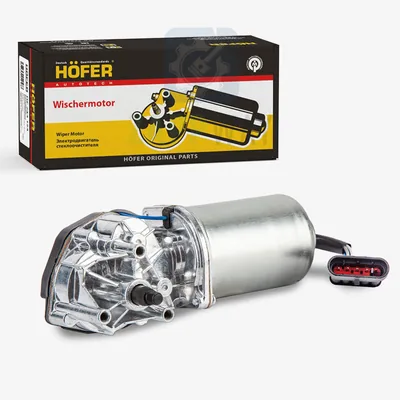 Мотор-редуктор стеклоочистителя переднего 1118, 2170, 2123 (12мм) Hofer