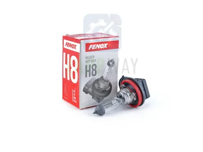 Лампа галогенная (BH1700) H8, 35W, 12V, PGJ19, 3100K FENOX