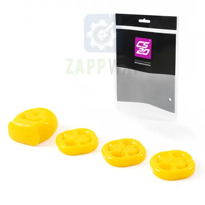 Комплект подушек глушителя (компл.: 4шт) 2110 (желтый полиуретан) "COMFORT" CS20