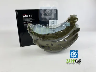 Колодки барабанные задние с ABS Miles - Citroen C3 II, Renault Logan, Peugeot 208 (oem: TRW GS8455)
