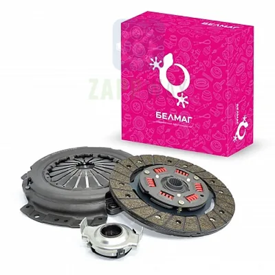 Сцепление в сборе ВАЗ 2112 (диск нажимной, диск ведомый, выжимной подшипник) БелМаг