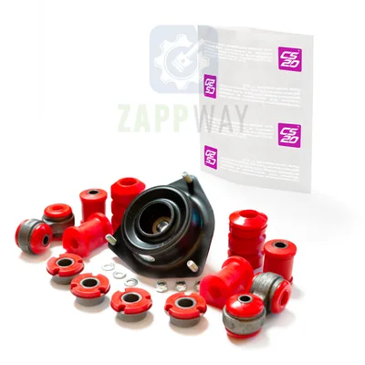 Комплект передней подвески 2108 (красный полиуретан) (состоит из: CS06071,CS09064,CS06834,CS06811,CS06233,CS06291) "DRIVE" CS20