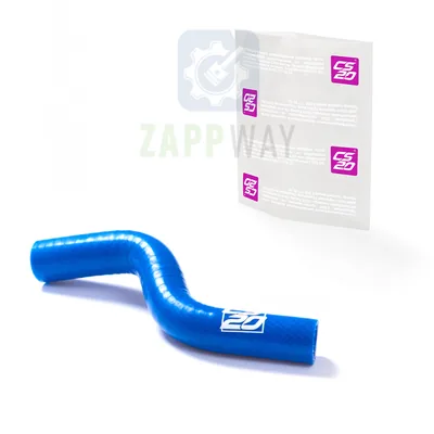 Патрубок вентиляции картера верхний "сапунёнок" 2112 16кл. (синий силикон) "PROFI" CS20