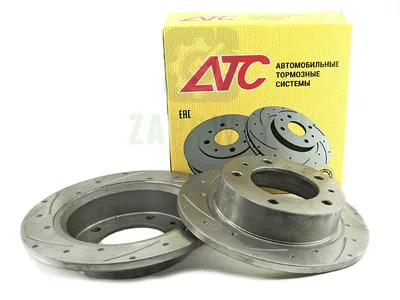 Диски тормозные передние ВАЗ 21214 NIva (АТС 2417-05) R15, перф., насечки (2 шт) АТС