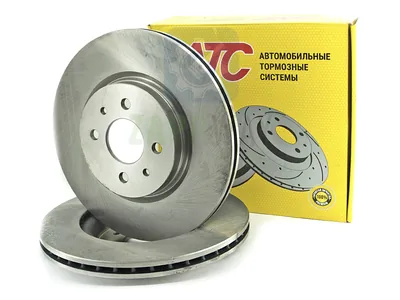 Диск тормозной передний Kalina Sport, Granta Sport (АТС 11186-01) R15, вентил. (2 шт) АТС
