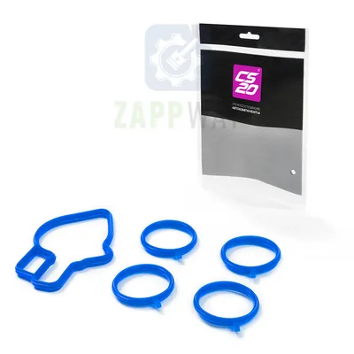 Комплект прокладок впускного модуля (компл.: 5шт) 1118, 2112, 2170 (синий силикон) "PROFI" CS20