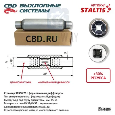Стронгер с перфорированным диффузором CBD