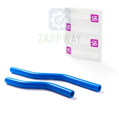 Комплект патрубков отопителя (компл.: 2шт.) 2170 (синий силикон) "PROFI" CS20